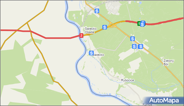 mapa Świecko, Świecko na mapie Targeo