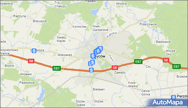 mapa Syców, Syców na mapie Targeo