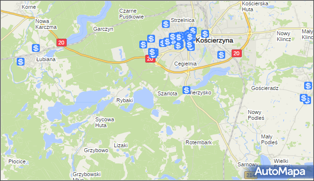 mapa Szarlota, Szarlota na mapie Targeo