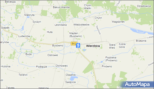 mapa Wierzbica-Osiedle, Wierzbica-Osiedle na mapie Targeo