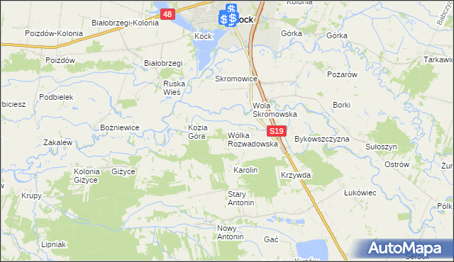 mapa Wólka Rozwadowska, Wólka Rozwadowska na mapie Targeo