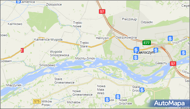 mapa Wólka Smoszewska, Wólka Smoszewska na mapie Targeo