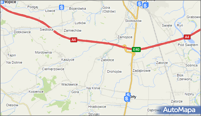 mapa Zabłotce gmina Radymno, Zabłotce gmina Radymno na mapie Targeo