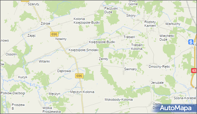 mapa Zemły, Zemły na mapie Targeo