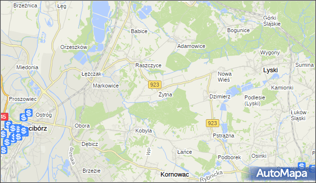 mapa Żytna, Żytna na mapie Targeo