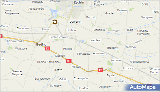 mapa Franciszków Nowy, Franciszków Nowy na mapie Targeo