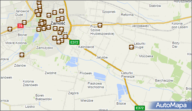 mapa Jatutów, Jatutów na mapie Targeo