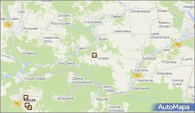 mapa Kolbark, Kolbark na mapie Targeo