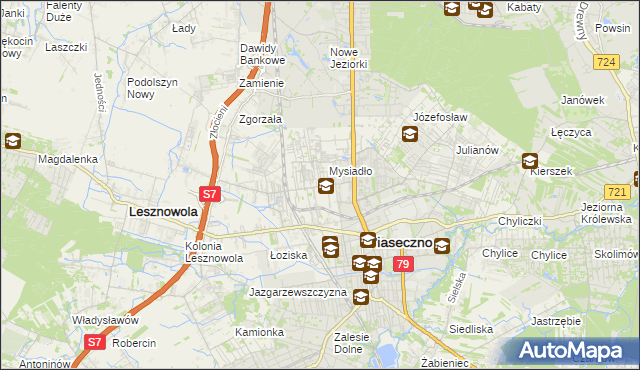 mapa Nowa Iwiczna, Nowa Iwiczna na mapie Targeo