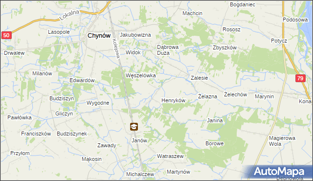 mapa Piekut, Piekut na mapie Targeo