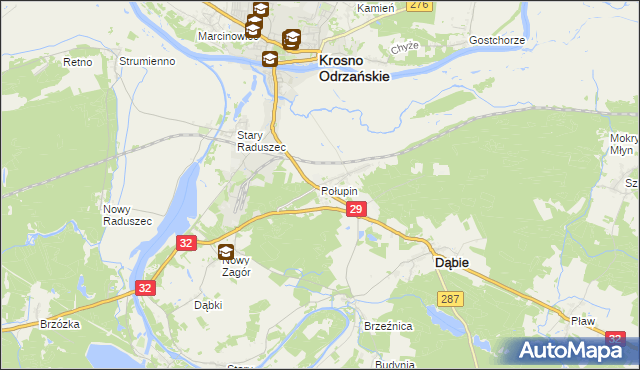 mapa Połupin, Połupin na mapie Targeo