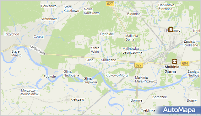 mapa Sumiężne, Sumiężne na mapie Targeo