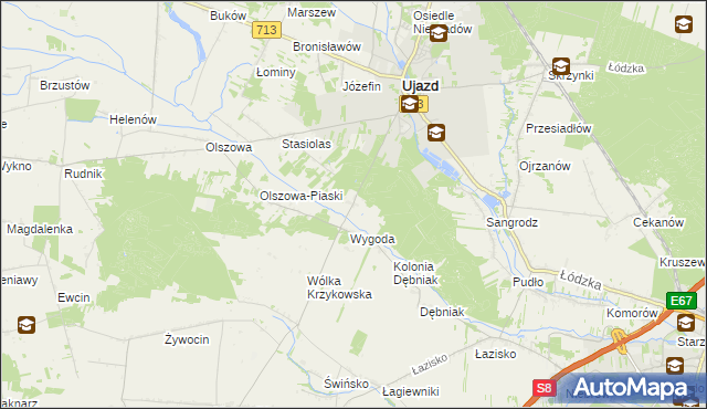 mapa Teklów, Teklów na mapie Targeo