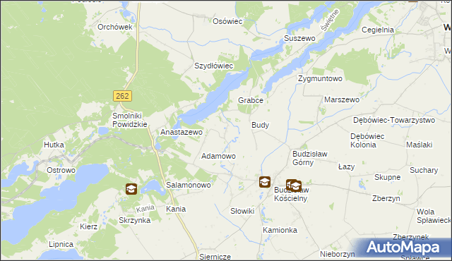 mapa Tręby Stare, Tręby Stare na mapie Targeo