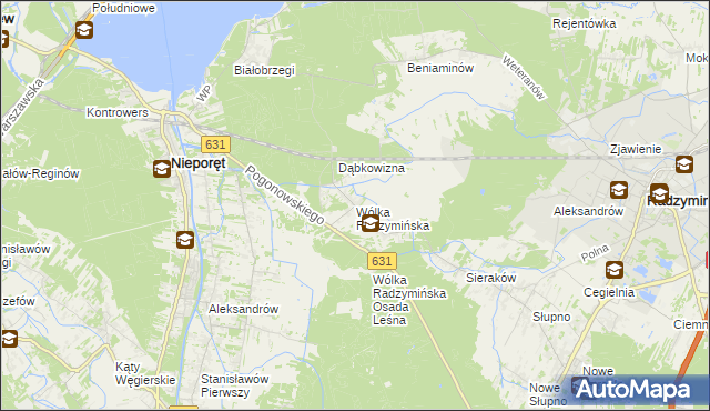 mapa Wólka Radzymińska, Wólka Radzymińska na mapie Targeo