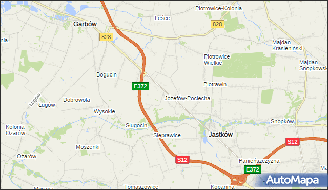 mapa Józefów-Pociecha, Józefów-Pociecha na mapie Targeo