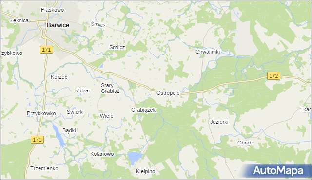 mapa Ostropole, Ostropole na mapie Targeo