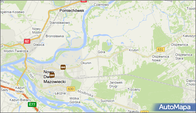 mapa Janówek Pierwszy, Janówek Pierwszy na mapie Targeo