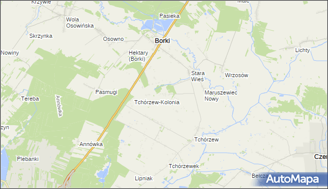 mapa Maruszewiec, Maruszewiec na mapie Targeo