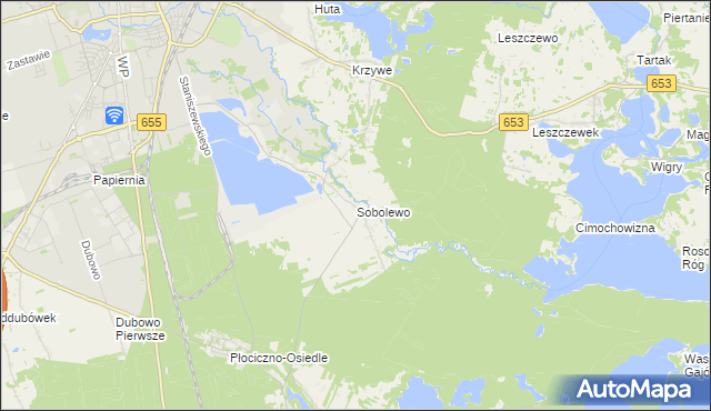 mapa Sobolewo gmina Suwałki, Sobolewo gmina Suwałki na mapie Targeo