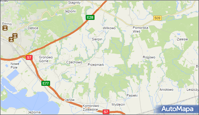 mapa Przezmark-Osiedle, Przezmark-Osiedle na mapie Targeo