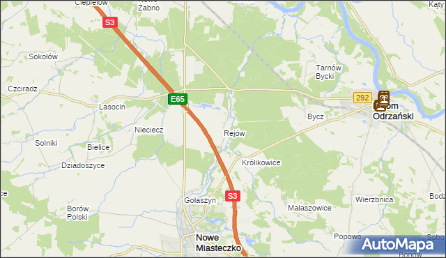 mapa Rejów, Rejów na mapie Targeo