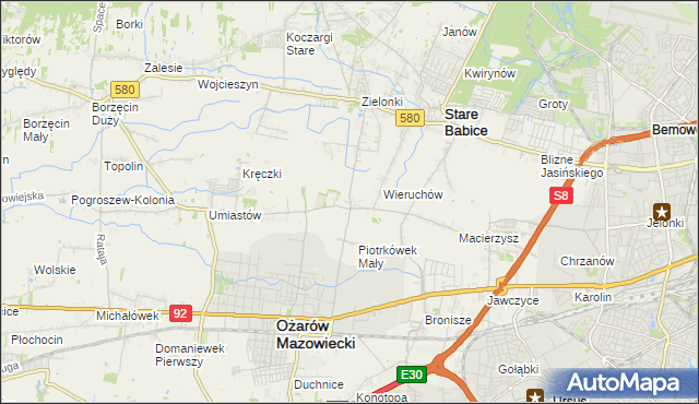 mapa Strzykuły, Strzykuły na mapie Targeo