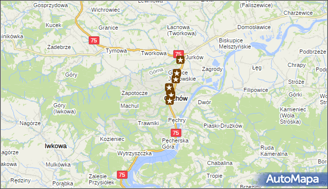mapa Czchów, Czchów na mapie Targeo