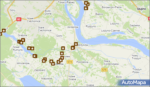 mapa Dobrzyków, Dobrzyków na mapie Targeo