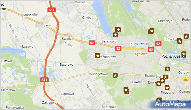 mapa Przeźmierowo, Przeźmierowo na mapie Targeo