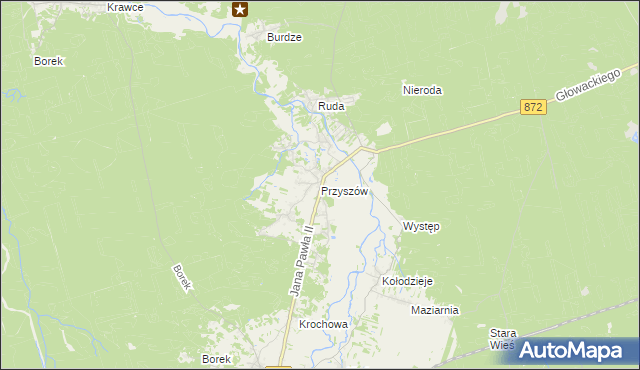 mapa Przyszów, Przyszów na mapie Targeo