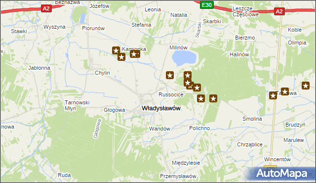 mapa Russocice, Russocice na mapie Targeo