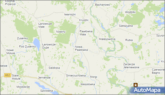 mapa Stara Pawłówka, Stara Pawłówka na mapie Targeo