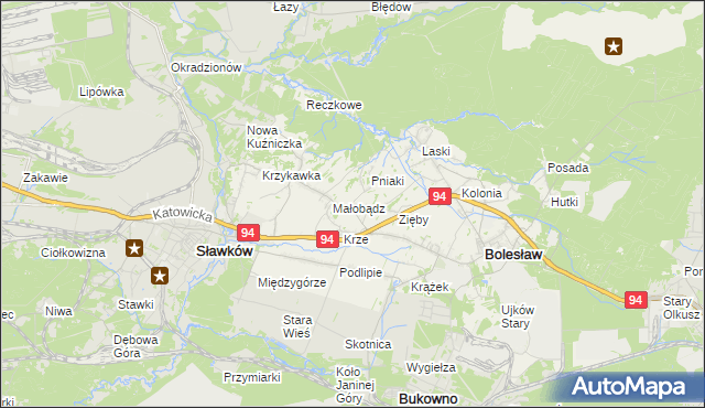 mapa Ujków Nowy, Ujków Nowy na mapie Targeo