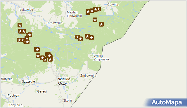 mapa Wólka Żmijowska, Wólka Żmijowska na mapie Targeo