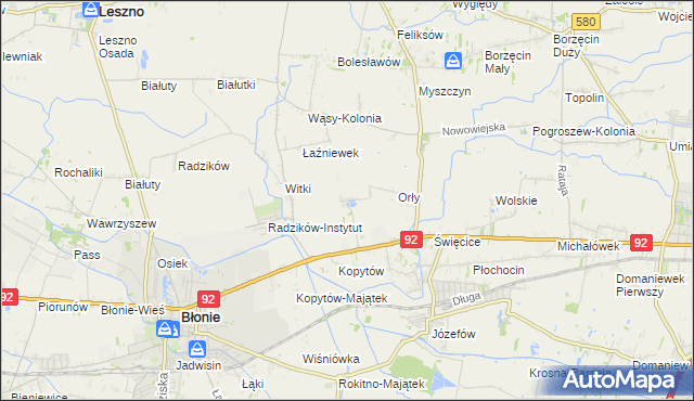 mapa Łaźniew, Łaźniew na mapie Targeo