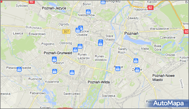 mapa Rynek Wildecki, Rynek Wildecki na mapie Targeo