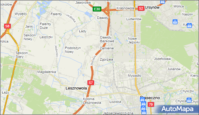 mapa Zgorzała, Zgorzała na mapie Targeo