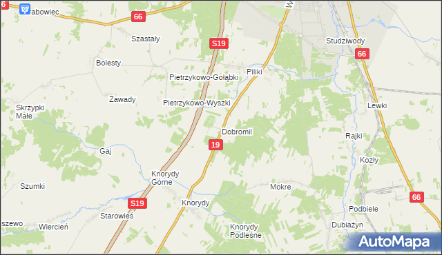 mapa Dobromil, Dobromil na mapie Targeo