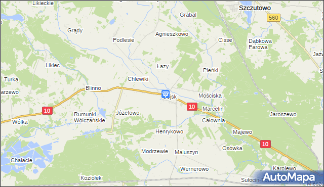 mapa Gójsk, Gójsk na mapie Targeo