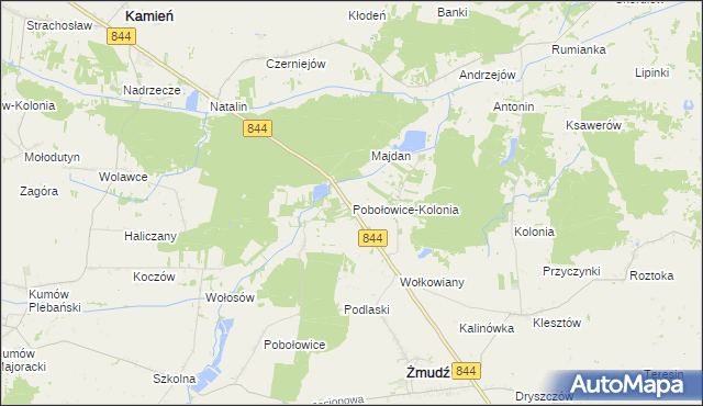 mapa Pobołowice-Kolonia, Pobołowice-Kolonia na mapie Targeo
