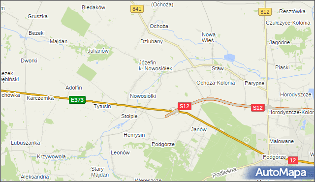 mapa Nowosiółki-Kolonia, Nowosiółki-Kolonia na mapie Targeo