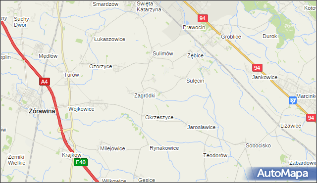 mapa Bratowice, Bratowice na mapie Targeo