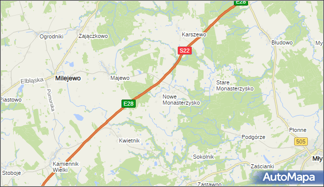 mapa Nowe Monasterzysko, Nowe Monasterzysko na mapie Targeo