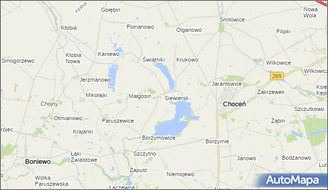 mapa Siewiersk, Siewiersk na mapie Targeo