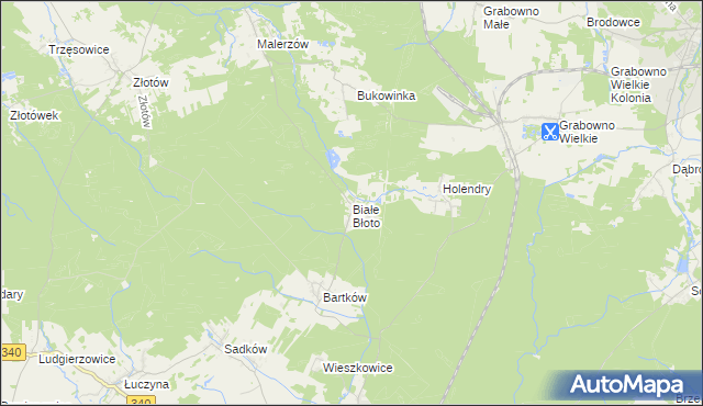 mapa Białe Błoto gmina Dobroszyce, Białe Błoto gmina Dobroszyce na mapie Targeo