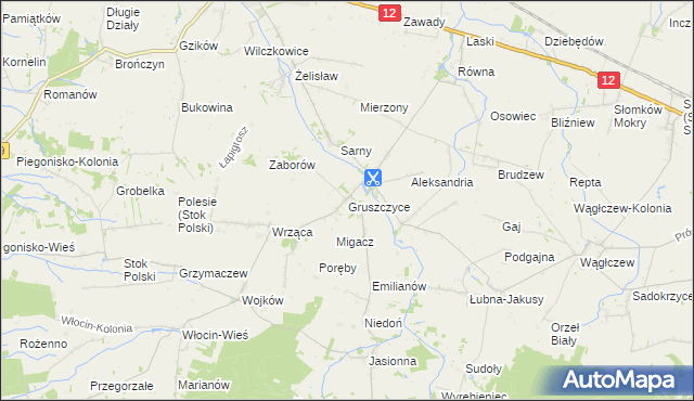 mapa Gruszczyce, Gruszczyce na mapie Targeo