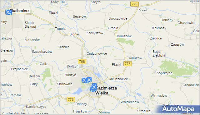 mapa Hołdowiec, Hołdowiec na mapie Targeo