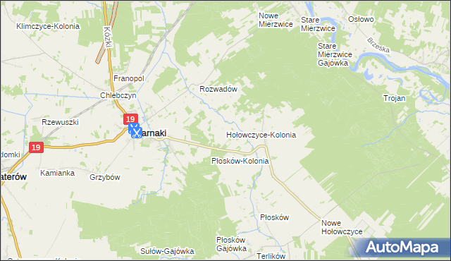mapa Hołowczyce-Kolonia, Hołowczyce-Kolonia na mapie Targeo
