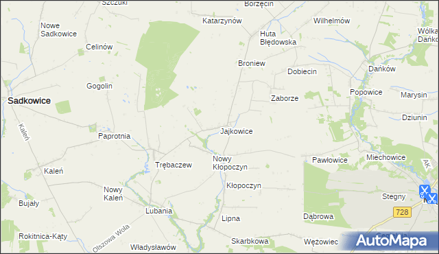 mapa Jajkowice, Jajkowice na mapie Targeo